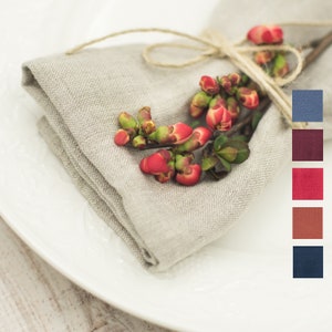 Wash Natural Linen Dinner Napkin 18 x 18, Wedding Fabric Napkins Bulk Yellow