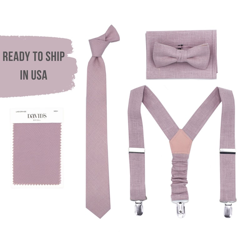 dusty lilac tie