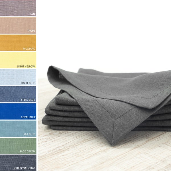 Bulk Linen Napkins Mix and Match 35 Colors Custom Size Available