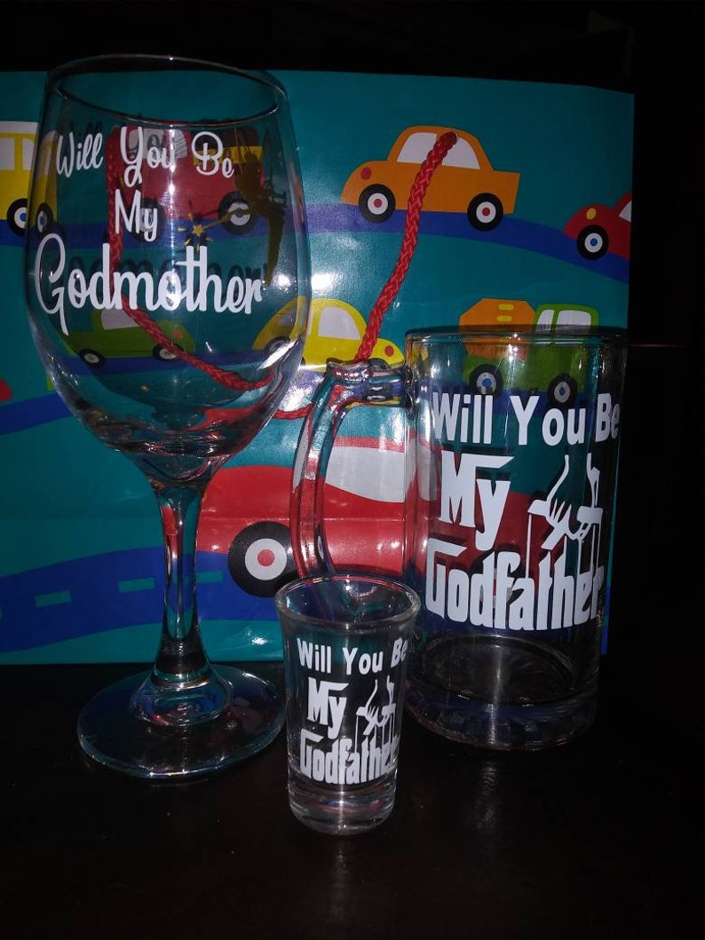 Godmother and Godfather Glasses Godparents glasses