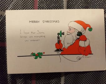 Vintage Merry Christmas Postcard No. 2403