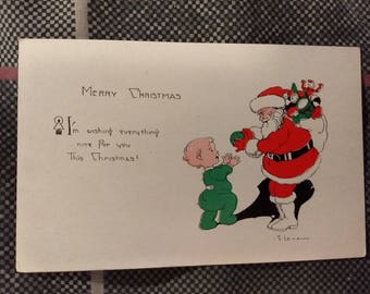Vintage Merry Christmas Postcard No. 2403