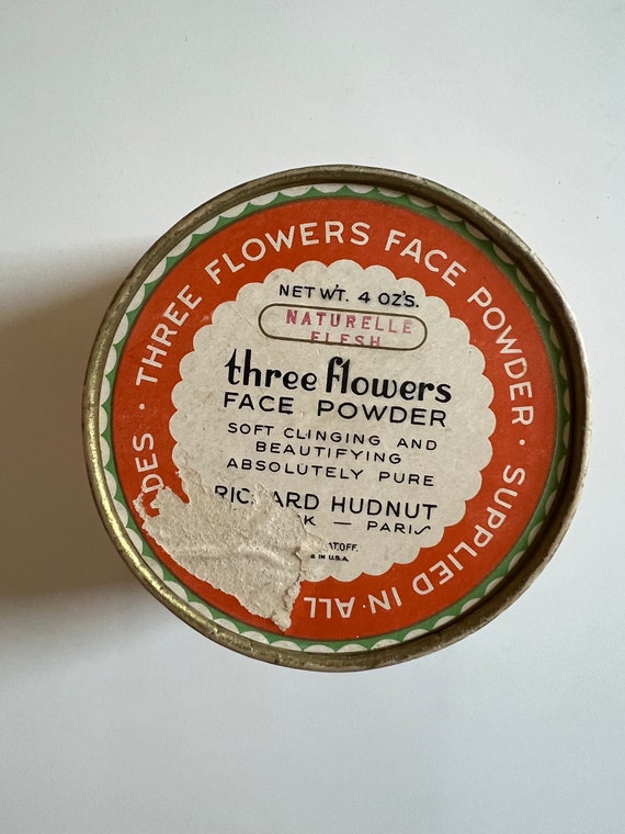 Antique Art Nouveau  "Three Flowers Face Powder" … - image 5