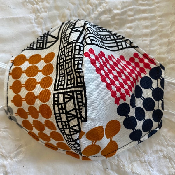 Marimekko Asemakaava Abstract Cityscape Face Mask