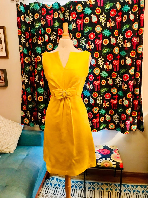 canary yellow formal dress