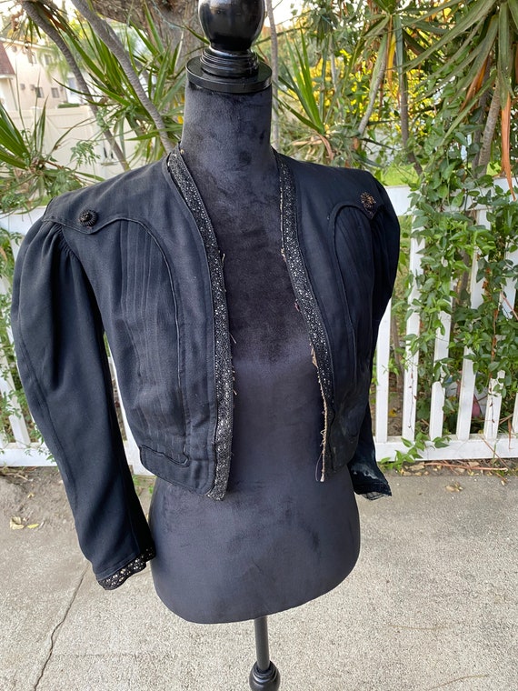 Antique Victorian Mourning Jacket