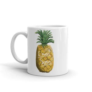 Psych TV Show C’mon Son! Pineapple Coffe Mug Art Gift Shawn and Gus