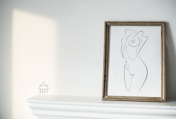 Mujer desnuda una línea dibujo figura femenina arte - Etsy México Mujer desnuda una línea dibujo figura femenina arte - Etsy México