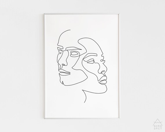 Abstract One Line Couple Illustration Minimalist Human Portrait Drawing Black And White Romantic Single Line Art He She Fashion Sketch Abstract One Line Couple Illustration Minimalist Human Portrait Drawing Black And White Romantic Single Line Art He She Fashion Sketch