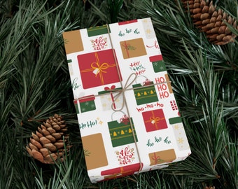 Christmas Gift Wrap, Cute Holiday Presents Pattern