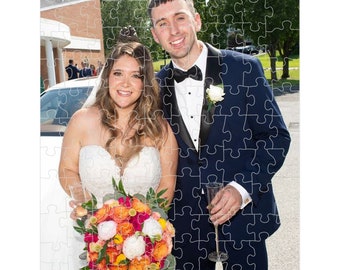 Personalized Wedding Photo Puzzle, Engagement Gift