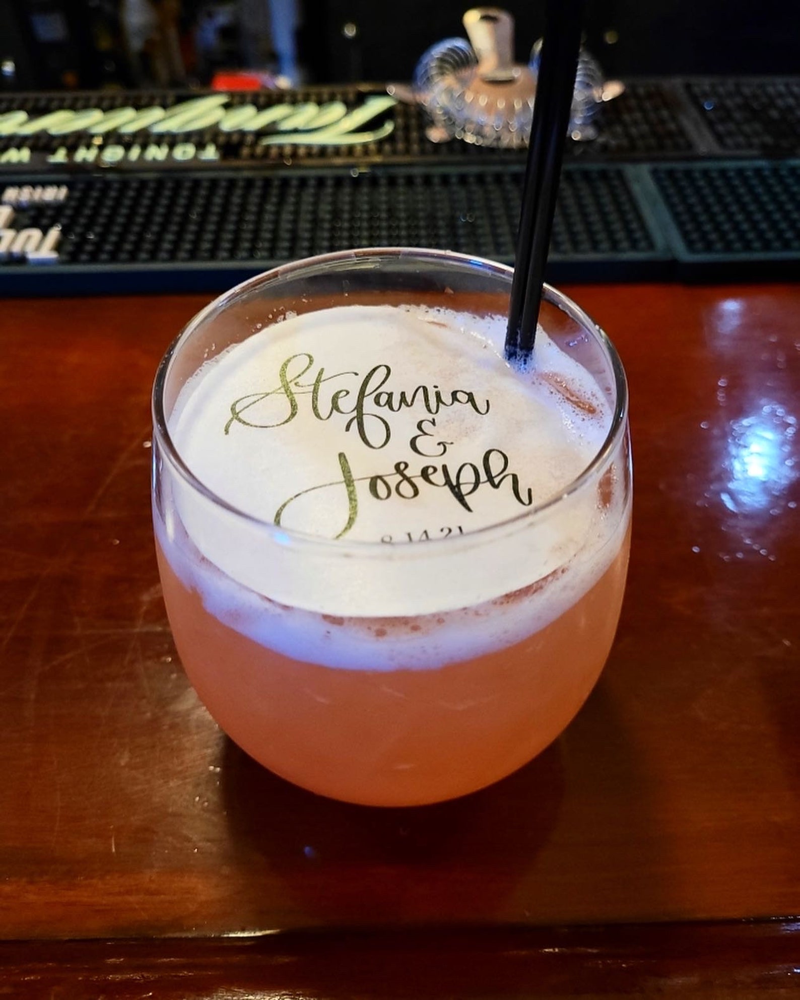 Edible Drink Topper Edible Cocktail Topper Custom Photo Etsy