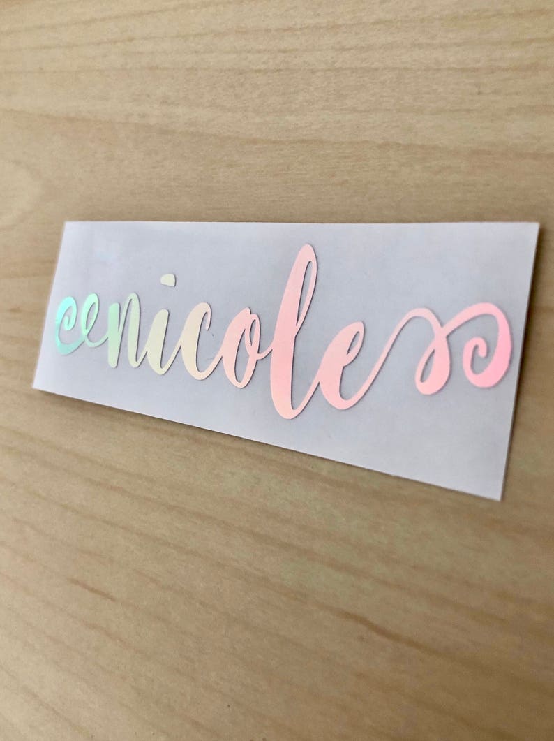 Name or Word Decal • Personalized Name Sticker • Multi Use Word or Name Decal • Decal for Planner, Journal, Computer, Glass, Tumblers, Gifts 