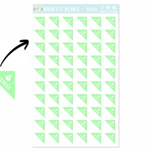 Payday Flag Planner Stickers - S053 • Payday Stickers for Planner, Journal • Payday Stickers for Happy Planner, Erin Condren, Bullet Journal
