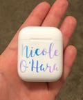Miniature Personalized Decal • Mini Name or Word Decal for AirPods, iPhone, Meter, Pens, Charger •  Small Customized Stickers