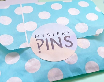 Mystery Pins Enamel Pin Mystery Bag Pin Blind Bag Lucky Dip Badges Brooches Surprise Gift For Her Pins for Backpacks Jeans Bags