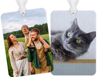 Personalised Car Air Freshener, Custom Printed Photo - Choose Your Own Scent
