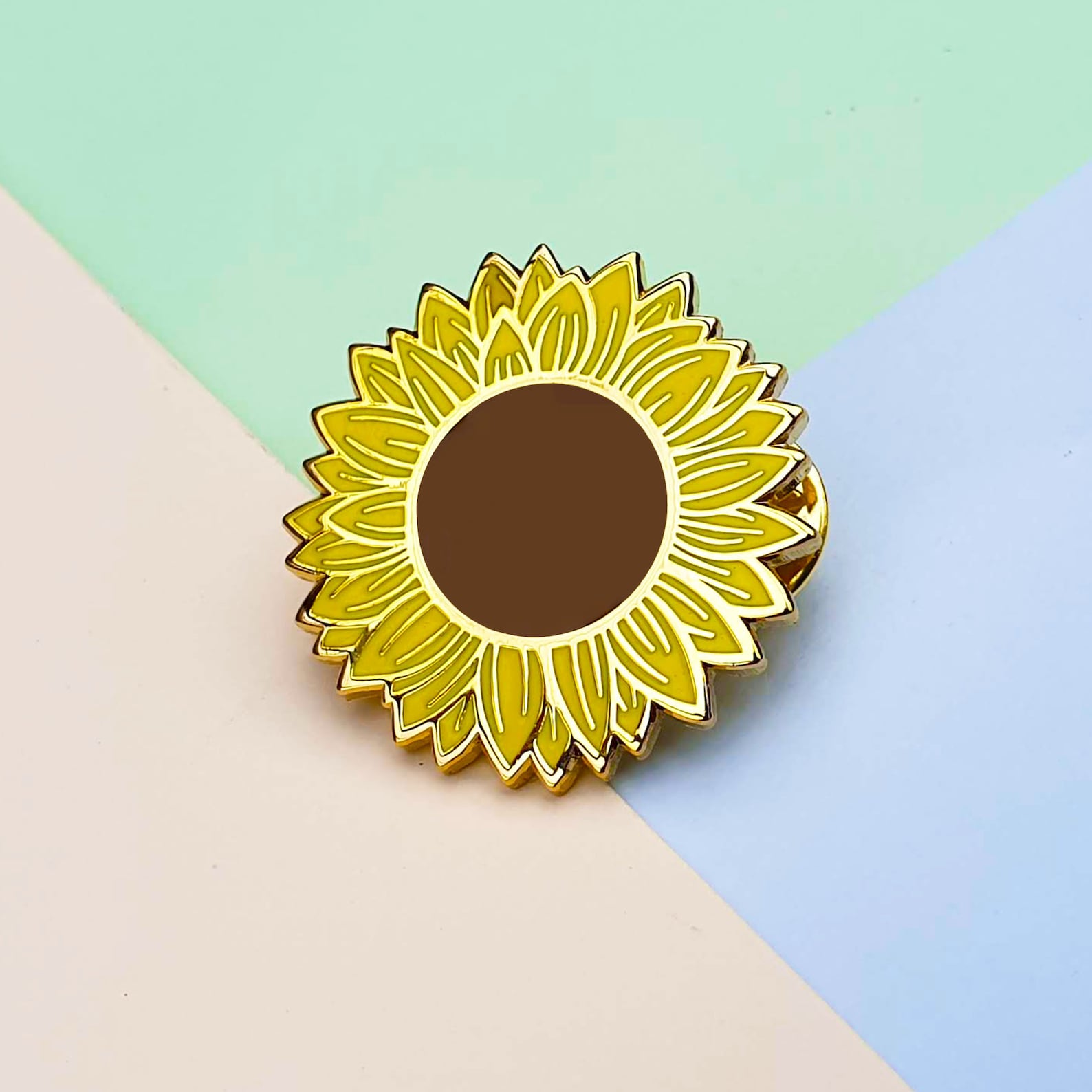 Sunflower Pin Badge Pack of 3 Gardender Gifts Etsy