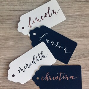 Personalized Calligraphy Gift Tags Escort Tags image 2