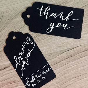 Personalized Calligraphy Gift Tags Escort Tags image 3