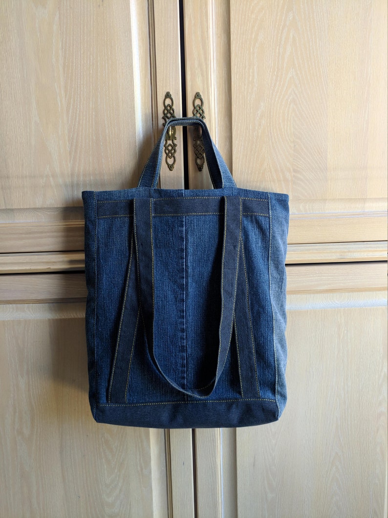 Denim Tote-bag/Backpack Combo | Etsy