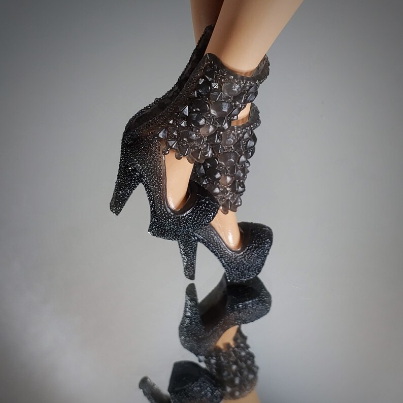 Gray High Heel Shoes for Barbie Doll original MTM - Etsy