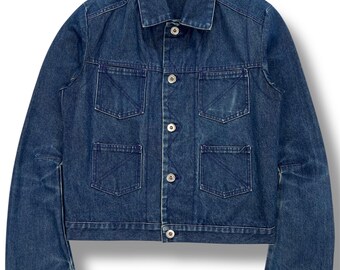 Vintage Bustle Ditch Dirty Distressed Denim Jacket