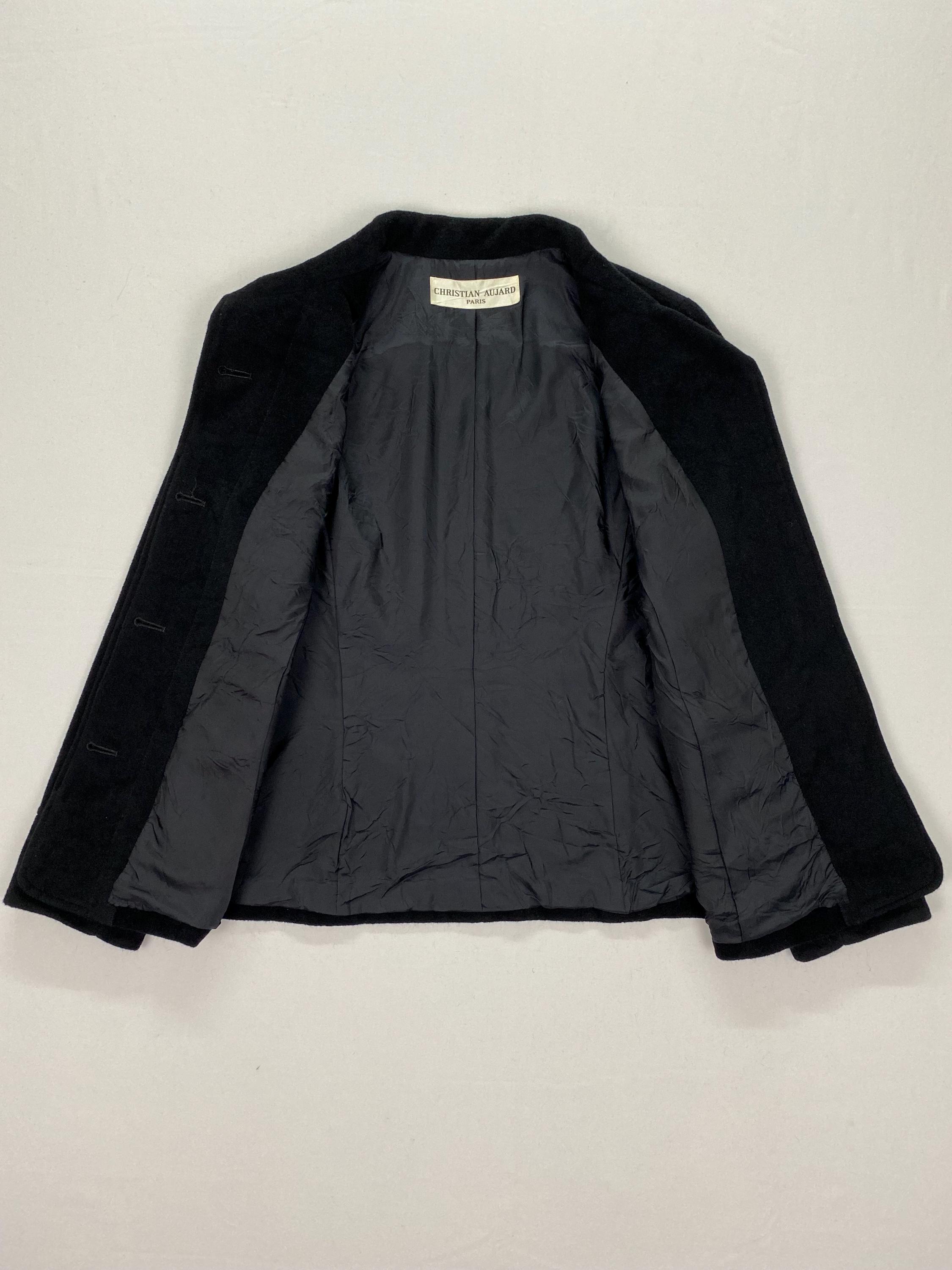 Mens Christian Aujard Wool Overcoat Trench Coat Jacket made