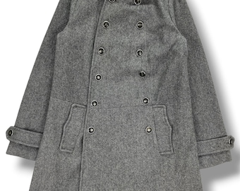 Vintage A.P.C. Rue de Fleurus Paris Wool Double Breasted Overcoat