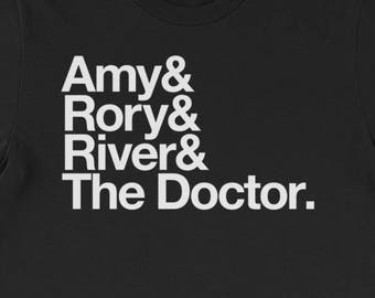 Amy and Rory and River & The Doctor - Short-Sleeve Unisex T-Shirt - Doctor Who