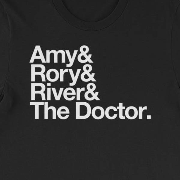 Amy and Rory and River & The Doctor - Short-Sleeve Unisex T-Shirt - Doctor Who