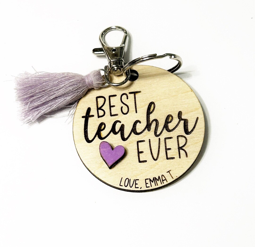 Teacher Gift Teacher Appreciation Gift Teacher Keychain Etsy