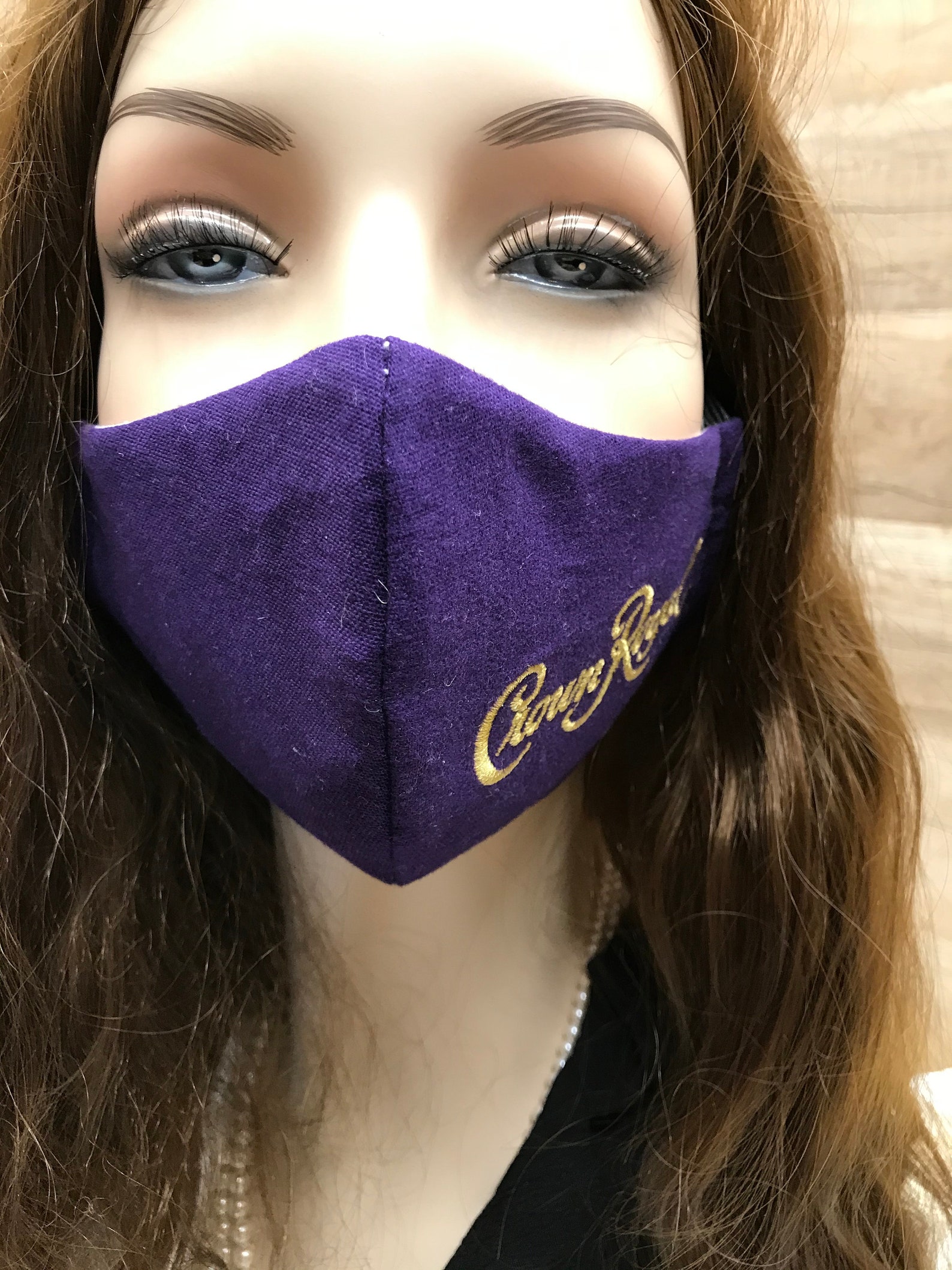 Crown Royal Mask Original Crown Royal Bag Crown Royal Face Etsy