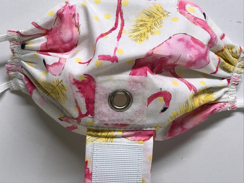 Drinking Face Mask Straw Drinking MaskFlamingo Face Mask