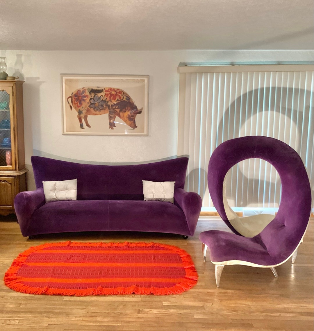 Rare Mid Century Mod Kilkenny Design Irish Tapestry Wool Rug