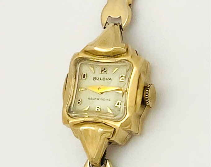 Vintage 1954 Bulova L4 6BPA Mechanical Self Winding Automatic Ladies