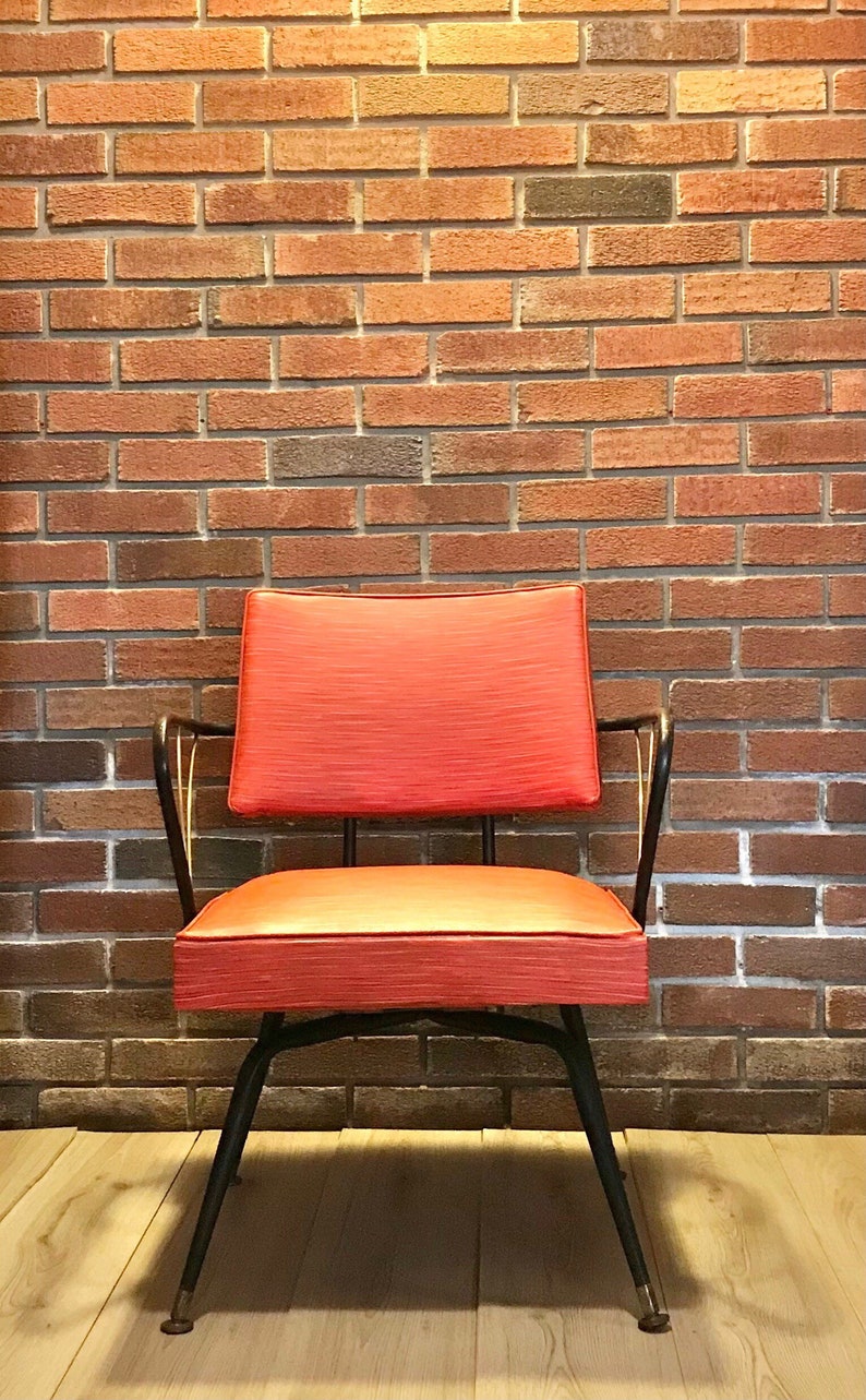 Vintage 1950s MCM Viko Baumritter Swivel Lounge Chair Mid Etsy