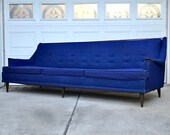 Original Vintage Mid Century Modern Kroehler Avant Series Sofa Couch Danish Pearsall Style Furniture Local Pickup