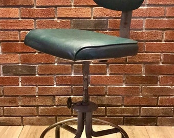 Vintage Royal Metal Seng Chicago Mid Century  Industrial Office Swivel Chair