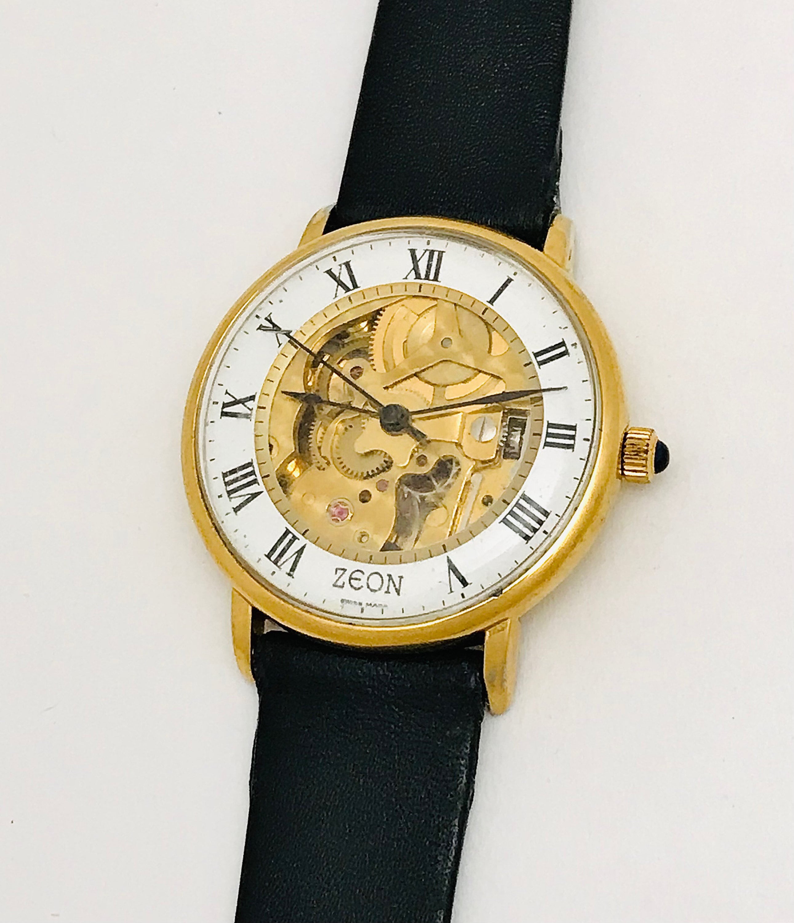 Vintage 1970s Zeon Semag ES 95 Mens Swiss Mechanical Vintage 1970s Zeon Semag ES 95 Mens Swiss Mechanical