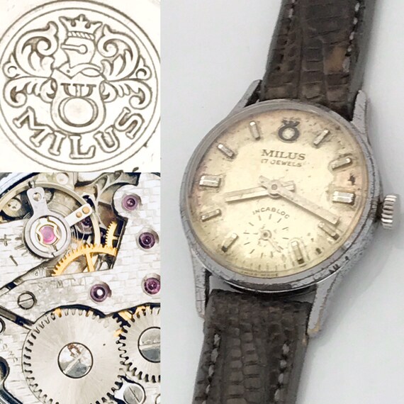 Vintage Milus Incabloc 17 Jewels Ladies Mechanical Watch Etsy Canada