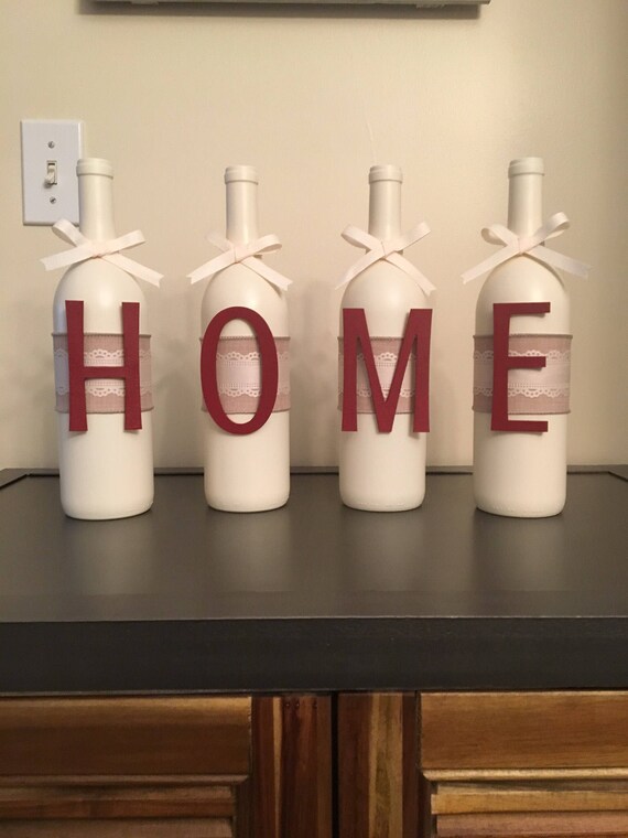 Home Wine Bottle Decor Etsy