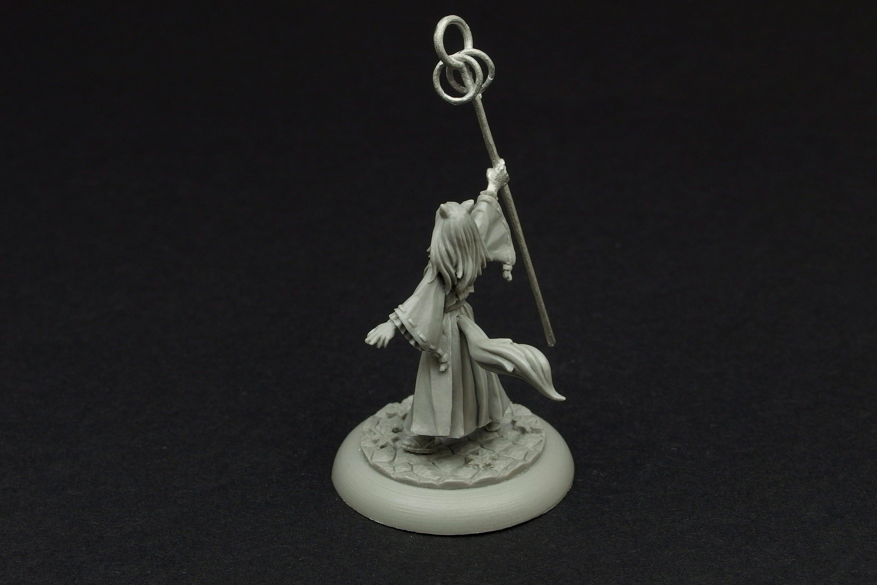 Kitsune Wizard Ahri Anime Manga Resin Figure Miniature 32mm Etsy UK