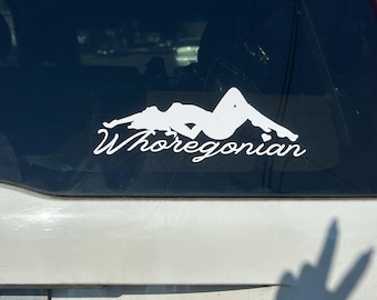Whoregonian - Window Decal for the Oregon Baddies