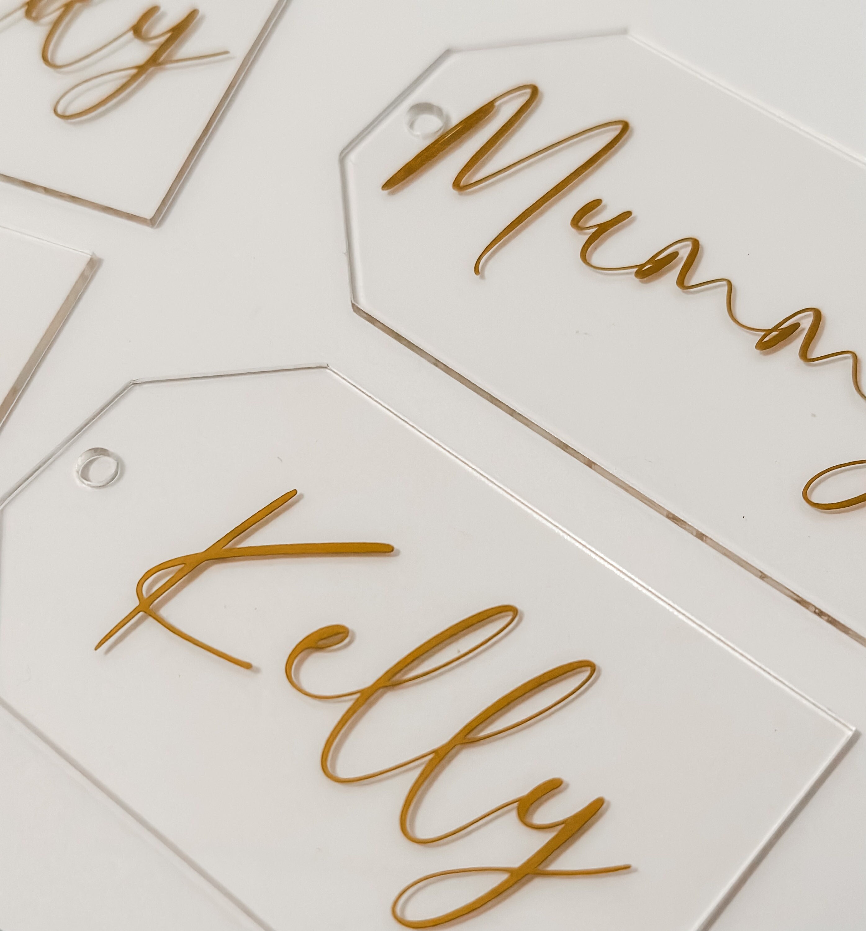 Personalised Gift Tags, Kraft Brown Custom Name Tags With Handwritten  Calligraphy, Wedding Favour Tags, Birthday Gift Tags, Christmas Gift 