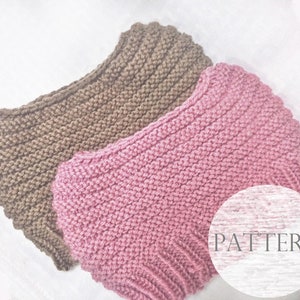 Knit Pattern Only, Bailey Bun Beanie Pattern, Messy Bun Hat Pattern, Knit Pattern, Knit Messy Bun Pattern, Knitted Messy Bun Beanie Pattern