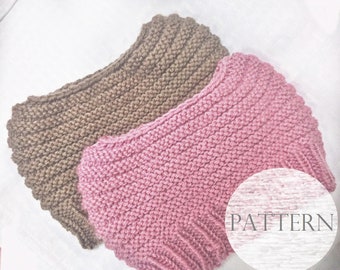 Knit Pattern Only, Bailey Bun Beanie Pattern, Messy Bun Hat Pattern, Knit Pattern, Knit Messy Bun Pattern, Knitted Messy Bun Beanie Pattern