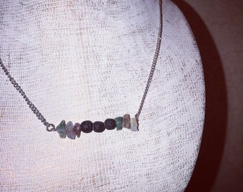 Lava Bead and Stones Diffuser Necklace // Essential Oil Diffuser // Stones Necklace // Womans Necklace // Lava Bead Diffuser Necklace
