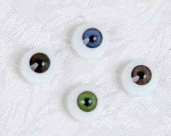 Ojos de muñeca realistas Glastic Round Doll Eyes 10 mm ojos de muñeca de repuesto