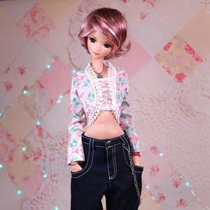 Chaqueta Smart Doll Easy Open para muñecas BJD Chaqueta para muñecas Dollfie Volks 1/3 Chaqueta vaquera para muñecas Ucanaan Chaqueta para muñecas Ball Joint
